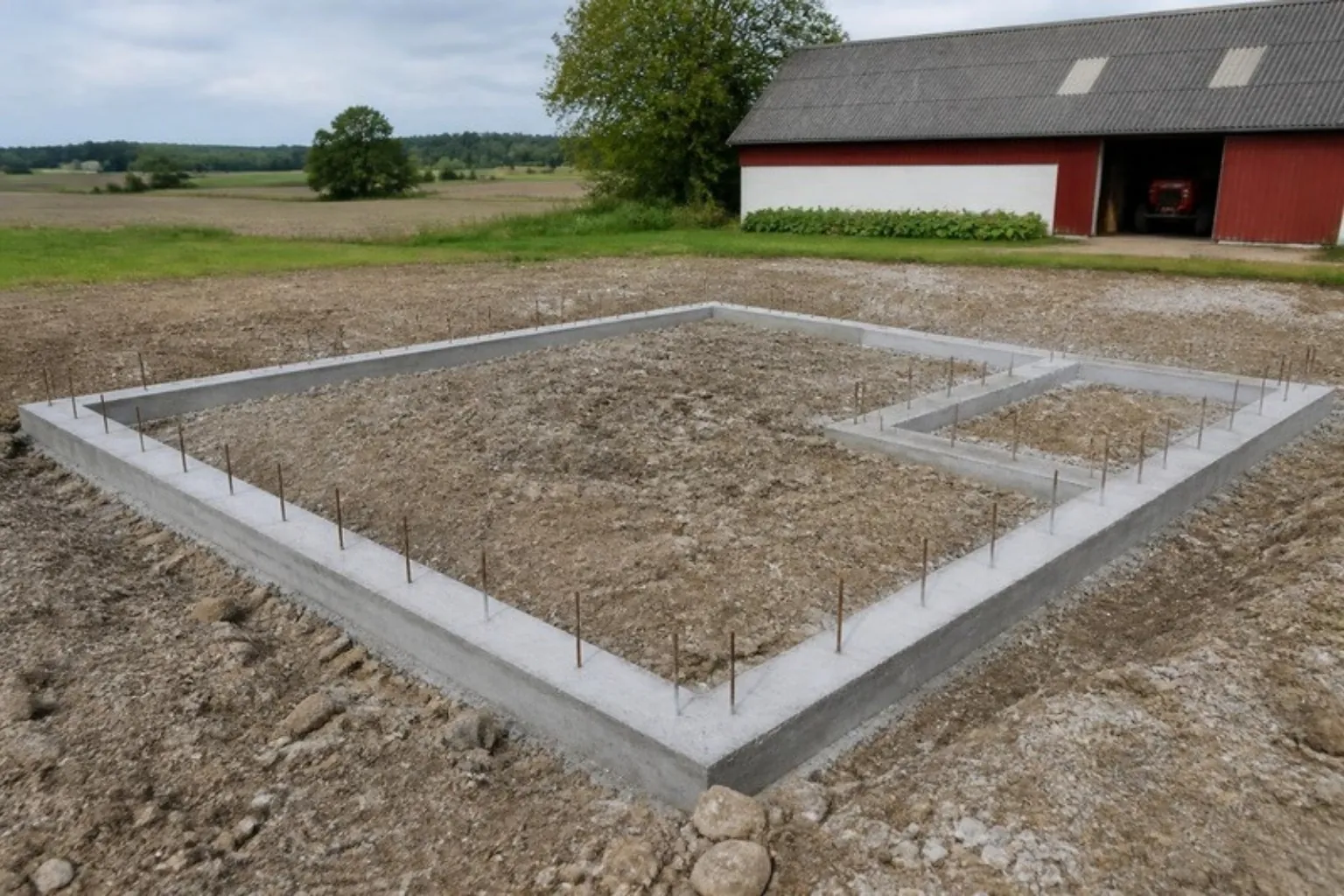 Støbning af fundament, Haverberg Entreprise ApS, billede 1